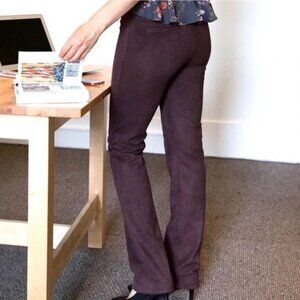 Betabrand Soft Stretch Faux Suede Chocolate Professional Business Yoga Pants